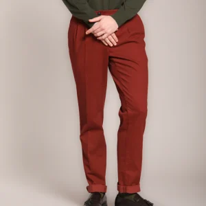 New York Time 2 Pinces pantalon chino homme en coton et laine regular fit