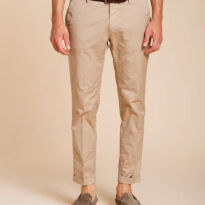 Milano pantalon chino homme en gabardine stretch extra slim fit ①