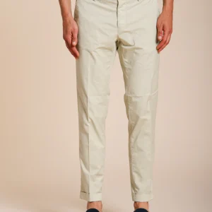 Milano pantalon chino homme en gabardine stretch extra slim fit ①