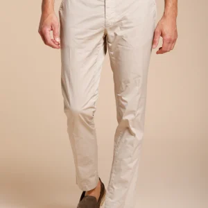 Milano pantalon chino homme en gabardine stretch extra slim fit ①
