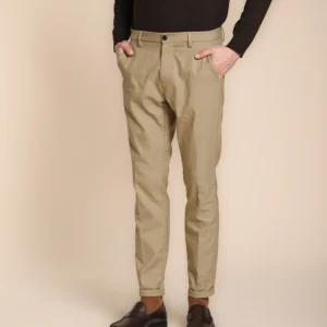 Osaka pantalon chino homme en coton laine carrot fit