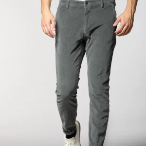 Osaka pantalon chino homme en velours 500 raies carrot fit