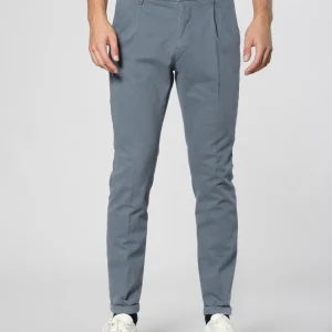 Osaka 1 Pinces pantalon chino homme en coton laine carrot fit