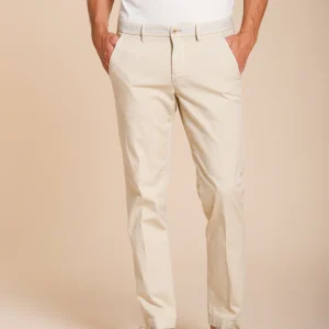 Torino University pantalon chino homme en satin stretch slim fit