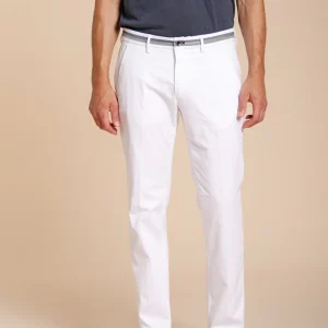 Torino Elegance pantalon chino homme en tricotine fine de coton et lyocell slim fit