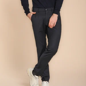 Torino pantalon chino homme en laine unie slim fit