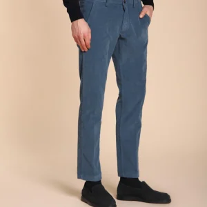 Torino pantalon chino homme en velours 1500 raies slim fit ①