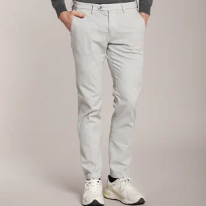 Torino Flex pantalon chino homme en satin slim fit