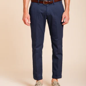 Torino Flex pantalon chino homme en gabardine stretch slim fit ①