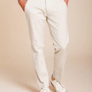 Torino Flex pantalon chino homme en gabardine stretch slim fit ①