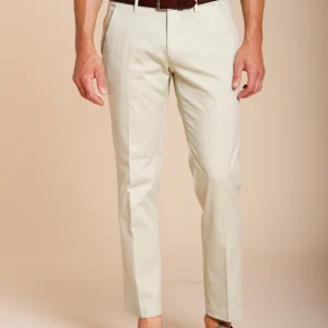Torino Flex pantalon chino homme en gabardine stretch slim fit ①