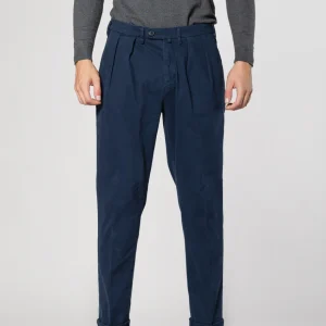 Boston 2 Pinces pantalon chino homme en tricot relaxed fit