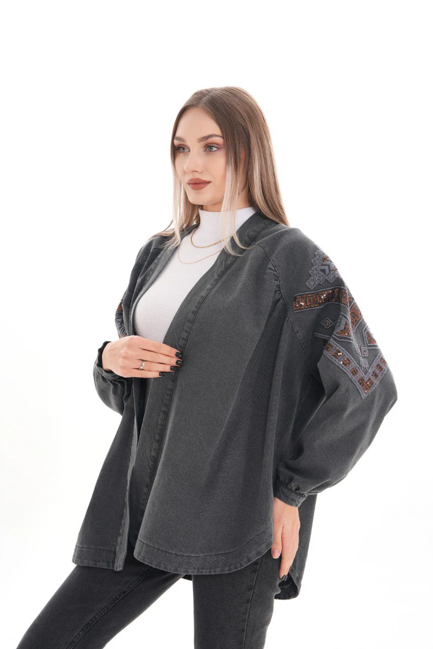 Kimono bohème à broderie – Image 2
