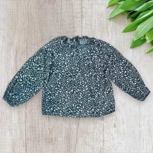 Blouse femme Shein–Taille XL (44) | Imprimé fleuri, col froncé