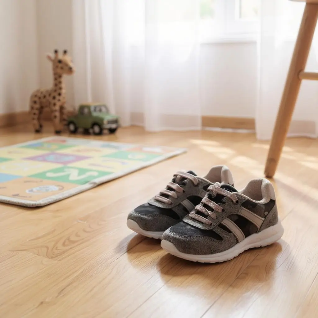 Chaussures garçon camouflage kaki–Orchestra–Pointure 21–Très bon état–Lacets élastiques – Image 5