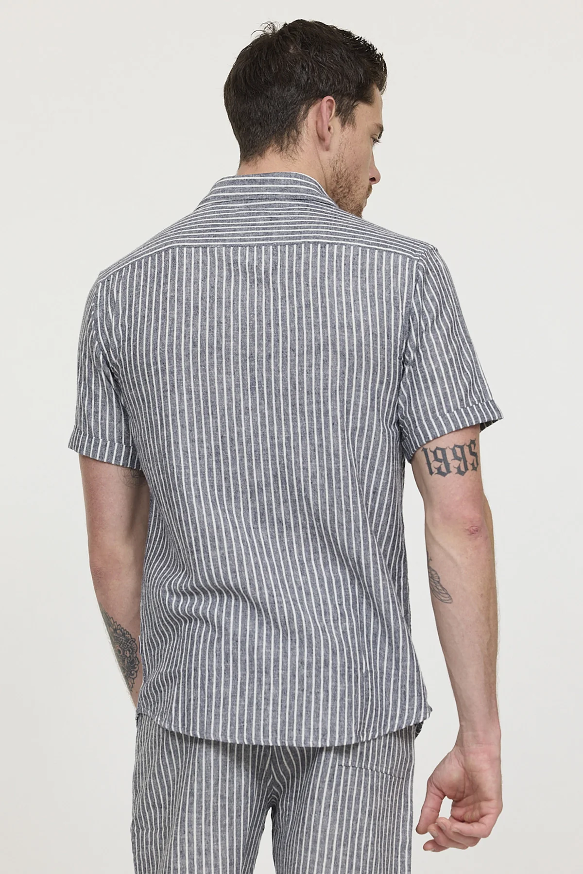 Chemise DOULY MC Navy stripes – Image 3
