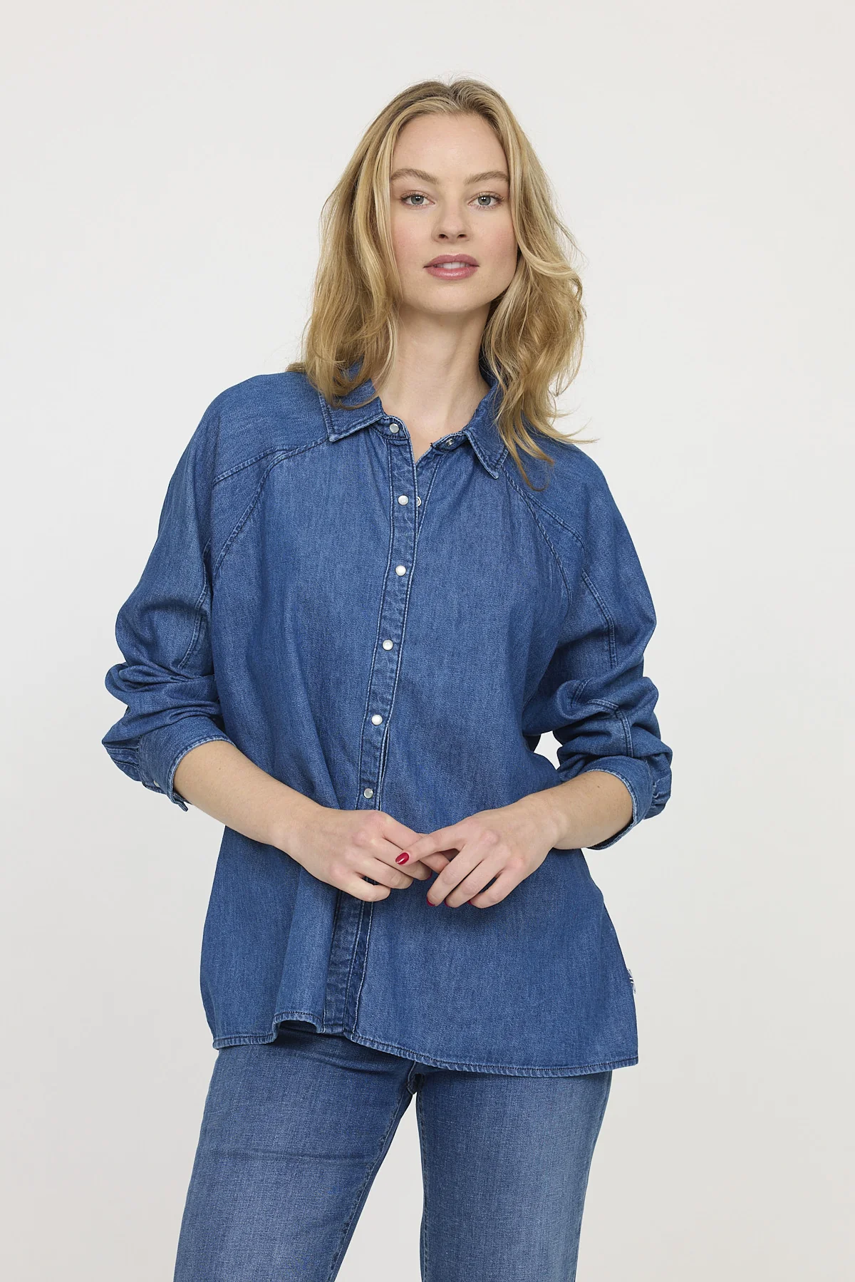Chemise DULIA Vintage Blue – Image 2