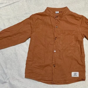 Chemise Manches Longues Col Mao - 5 ans, Shein