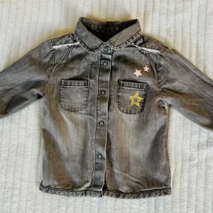 Chemise en jean grise - Bébé fille - Taille 3 mois - Bébé 9