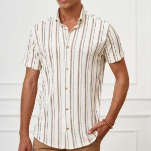 Chemise Ravanelli Legere a motifs rayés Baron 1983