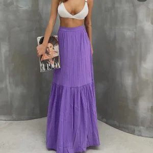 Jupe maxi à rayures