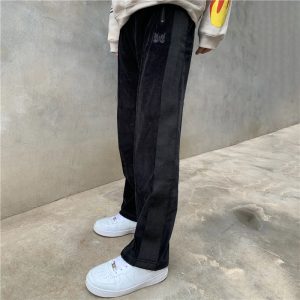 Velour track pant