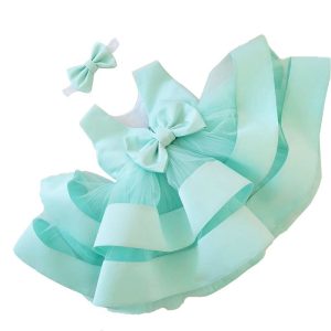 Robe Princesse Bébé Vert Pomme