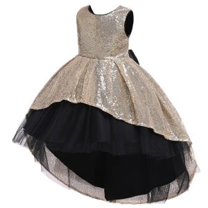 Robe Princesse Dorée à Paillettes
