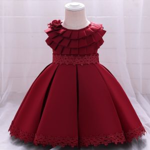 Robe Princesse Bébé Bordeaux