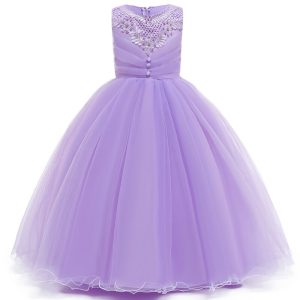 Robe de Princesse Mauve Fillette