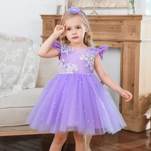 Robe Princesse Violette Bébé