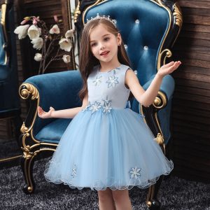 Robe Princesse Bleu Ciel pour Fille et Bébé