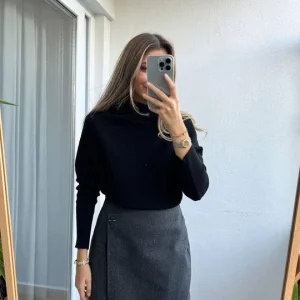 Pull en cotton noir