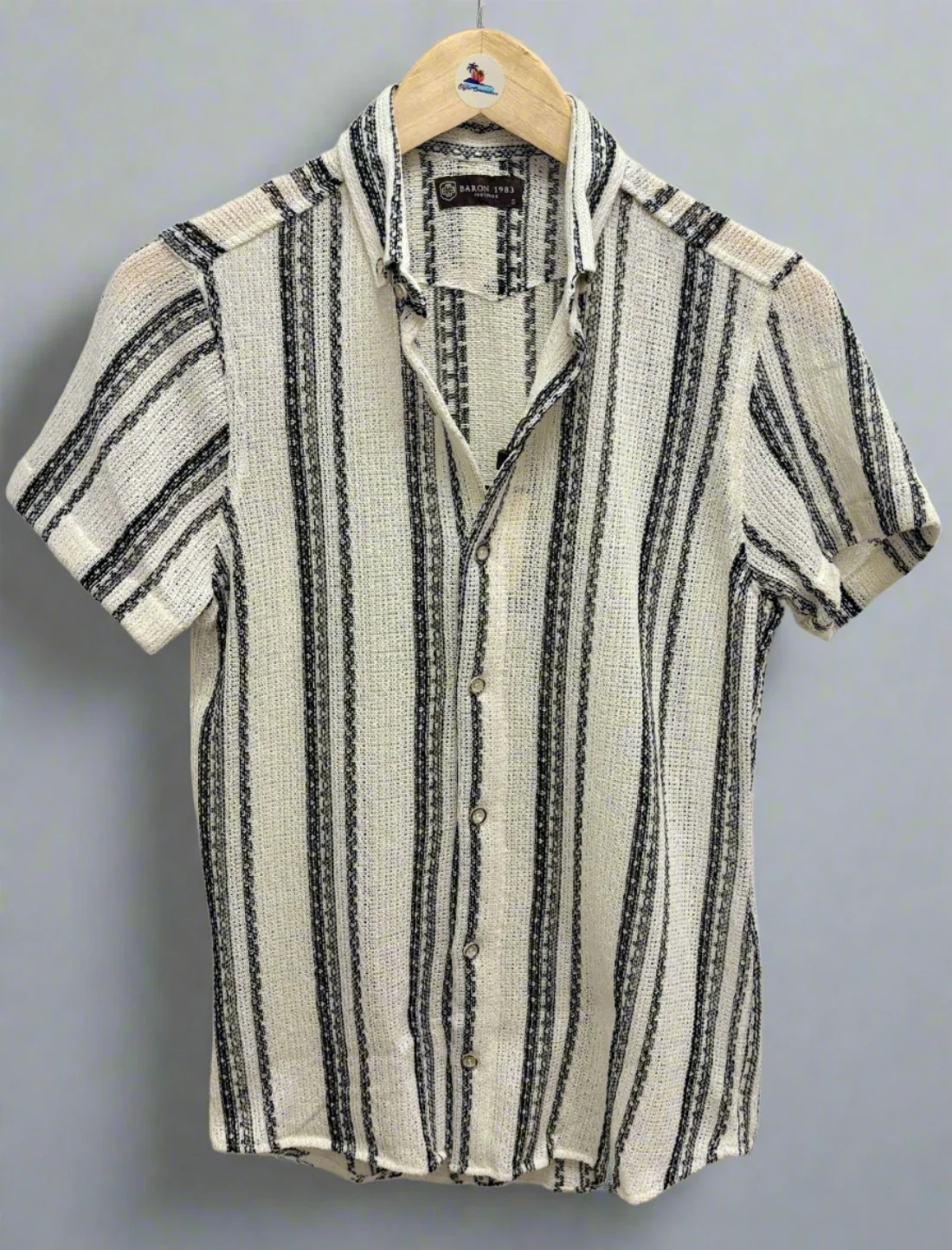 Chemise Texturé Rayé Baron Y3886