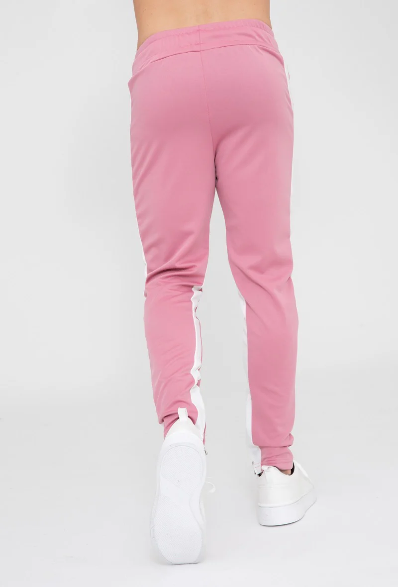 Pantalon jogging rose avec bande blanche - Frilivin – Image 4