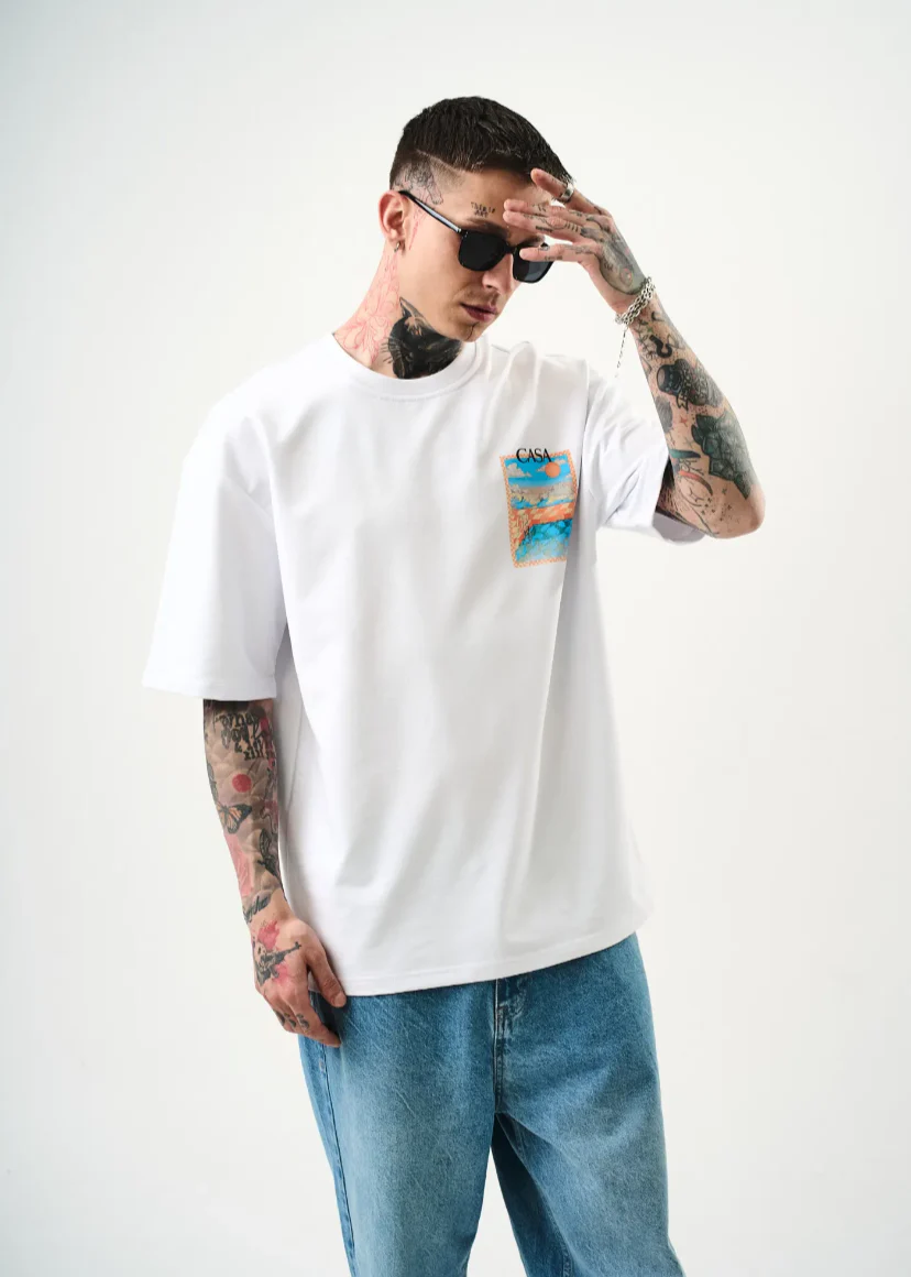 T-shirt Homme Oversize imprimé CASA Hallstarz 1607 – Image 6