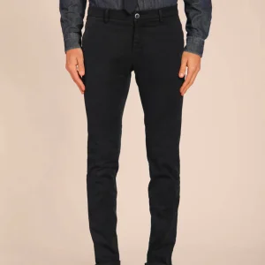 Milano pantalon chino homme en gabardine stretch extra slim fit ①