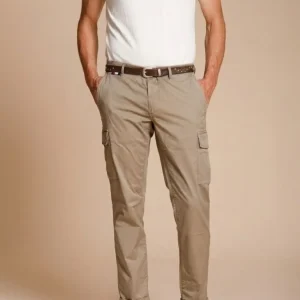 Chile pantalon cargo homme en gabardine stretch regular fit