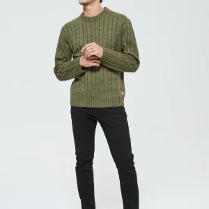 Pull Cafyo Kaki Chiné