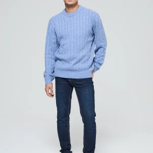 Pull Cafyo Sky Blue Chiné