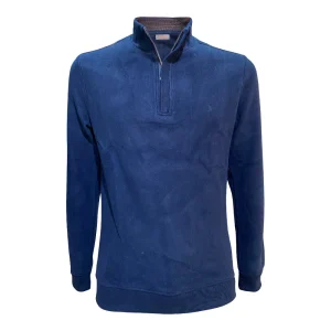 Sweatshirt homme col zippé en coton doux Baron 1983 BRN24k23