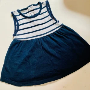 Robe Bébé Fille Marinière - Blanc et Bleu - 3 Mois - Kiabi