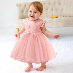 Robe Princesse Bébé Rose Tulle