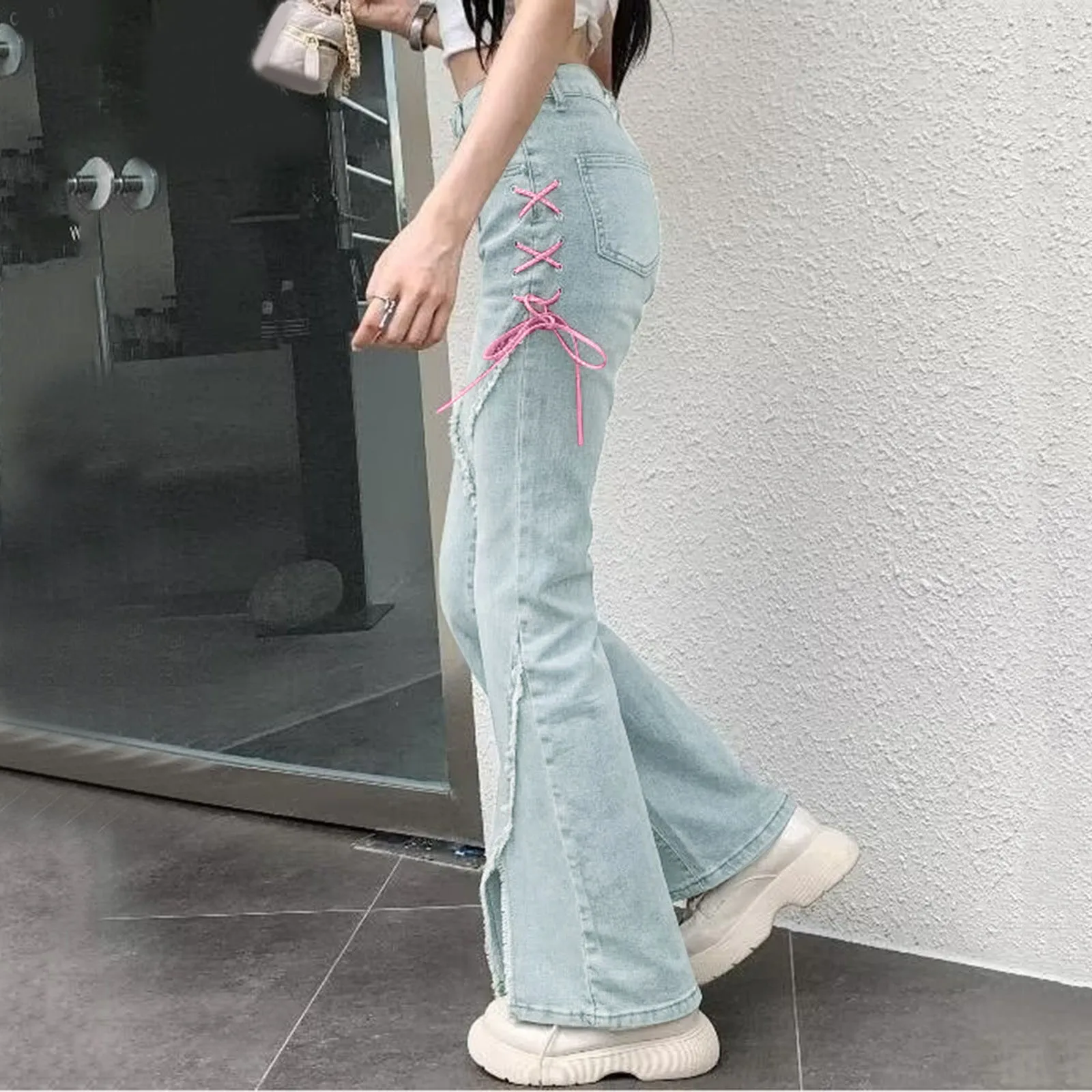 Jean flare fendu – Image 2