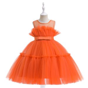 Robe Halloween Orange Fille
