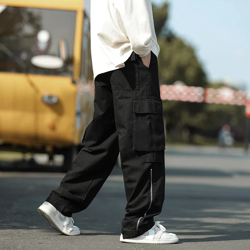 Baggy cargo pants beige – Image 2