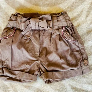 Short Bébé Fille Kiabi 1 Mois - Marron avec Ceinture Noeud