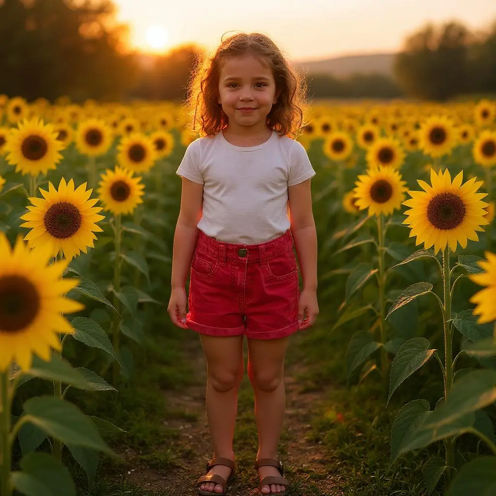 Short fille en jean coloré–5 ans | Rose clair ou rose-rouge | Districenter – Image 7
