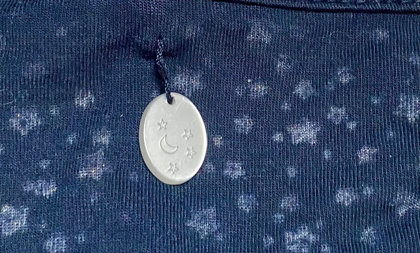 T-shirt Femme Bonobo Taille M - Bleu Marine à Étoiles Translucides – Image 3