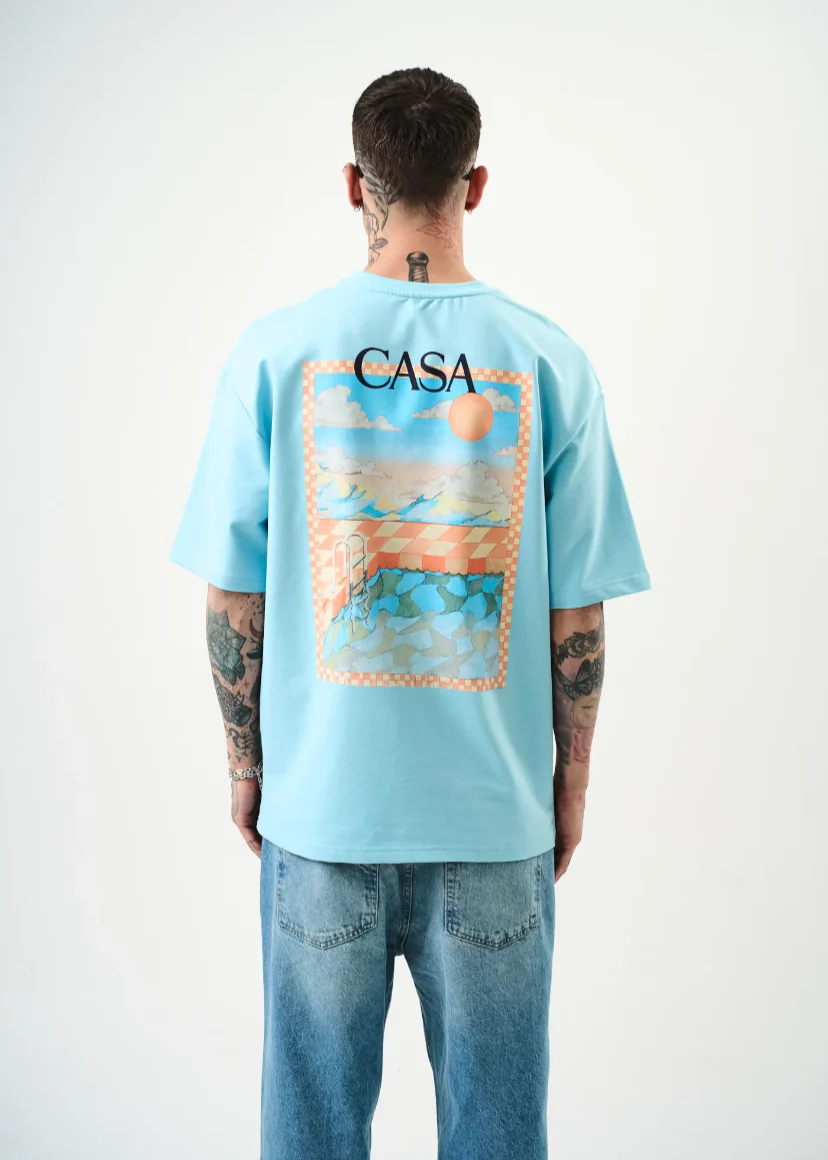 T-shirt Homme Oversize imprimé CASA Hallstarz 1607 – Image 9